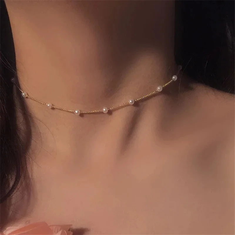 Midnight Pearl Choker