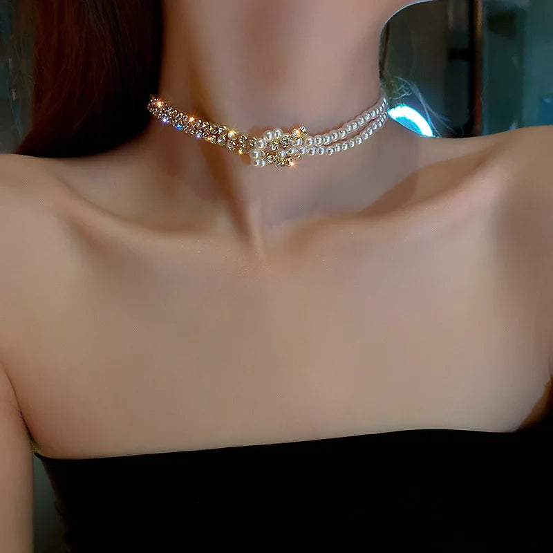 Midnight Pearl Choker